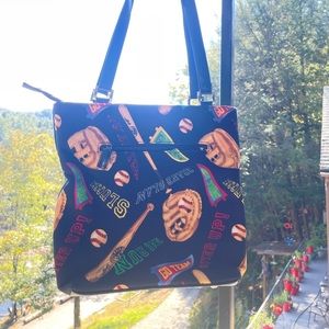 New sports theme handbag.